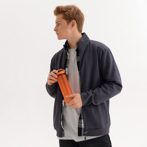 Толстовка на молнии Астин (Astin), антрацит