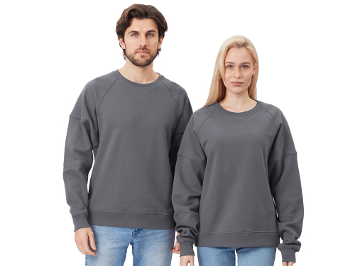 Свитшот оверсайз Paris, унисекс, темно-серый