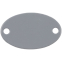 Шильдик металлический Alfa Oval, серый