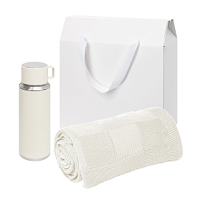 Подарочный набор Oslo, бежевый (плед, термос) Подарочный набор Oslo, бежевый (плед, термос)