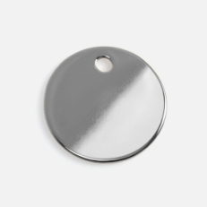 Шильдик металлический Alfa Sirkel, серебристый глянцевый