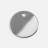 Шильдик металлический Alfa Sirkel, серебристый глянцевый