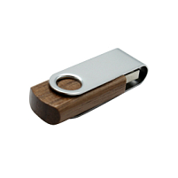 Флешка Twist wood 16 Гб wooden color, Коричневый