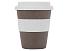 Стакан с силиконовой крышкой Cafe, белый