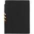 Ежедневник Flexpen Black, недатированный, черный с желтым