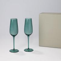 Подарочный набор 2 бокала для шампанского Capri в серой коробке Подарочный набор 2 бокала для шампанского Capri в серой коробке