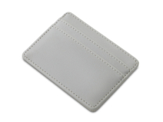 Картхолдер для двух карт и наличных денег с зажимом Crave, светло-серый