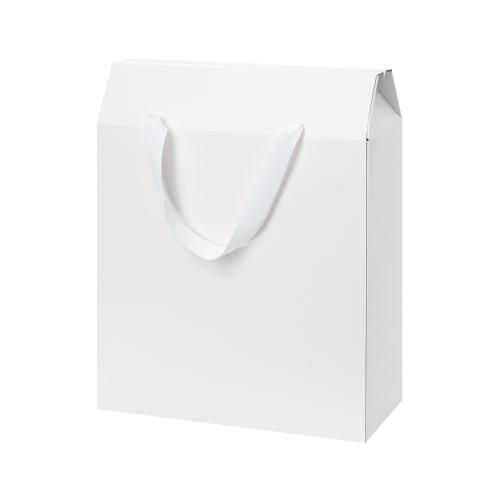 Подарочная коробка-пакет универсальная большая, белая