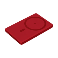 Внешний аккумулятор Atlantis PD 5000mAh с функцией беспроводной зарядки 15W, красный