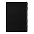 Блокнот на двойной пружине HELIX, 143 х 205 мм, черный, блок в линейку, черный