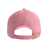 Бейсболка FRASER, органический хлопок, 6 клиньев, металлическая застежка, розовый