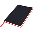Блокнот A5 Blackjack в мягком переплёте, Черно-красный