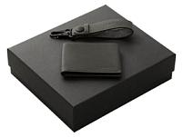 Подарочный набор Long River: кошелек, ремешок для ключей, черная коробка Подарочный набор Long River: кошелек, ремешок для ключей, черная коробка