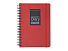 Ежедневник недатированный на гребне А5 Pragmatic, красный