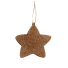 Ёлочная игрушка Звездочка (белый с золотым )