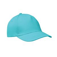5 panel baseball cap, бирюзовый