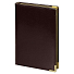 Ежедневник полудатированный Classic Pristine Gold А5, Коричневый / золотой