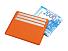 Картхолдер для денег и шести пластиковых карт Favor, оранжевый