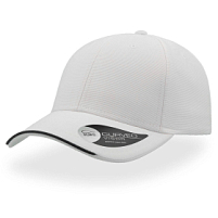 Бейсболка ESTORIL, 6 клиньев, застежка на липучке, белый, черный