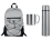 Подарочный набор с термосом и кружкой, серебристый/серый