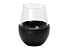 Тумблер для вина WINE KUZIE, черный