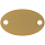 Шильдик металлический Alfa Oval, золотистый