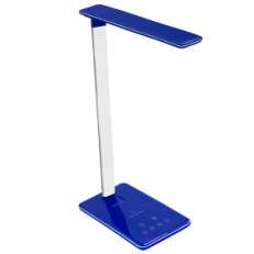 Настольная лампа c беспроводной зарядкой Lumos Ultramarine, синяя