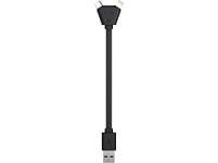 USB-переходник XOOPAR Y CABLE, цвет: черный