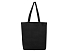 Сумка с широким дном и боками, черный