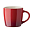 Ceramic mug 300ml, красный