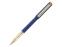Ручка пластиковая шариковая Parliament, 0,7 мм, синие чернила, темно-синий/золотистый