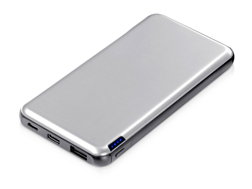 Внешний аккумулятор Forge v.2, металл, 10000mah, серебристый