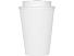 Пластиковый стакан Take away с двойными стенками и крышкой с силиконовым клапаном, 350 мл, белый