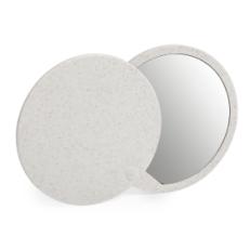 Складное зеркало GRADIOX, пластик с пшеничным волокном, белый, бежевый