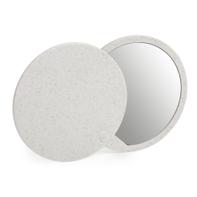 Складное зеркало GRADIOX, пластик с пшеничным волокном, белый, бежевый