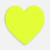 Наклейка тканевая Lunga Сor, M, желтый неон