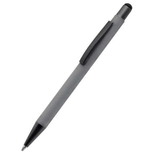 Ручка металлическая Story софт-тач, Светло-серый