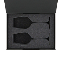 Ложемент под 2 бокала для вина (рифленое стекло) в среднюю коробку-трансформер (арт. 695721)