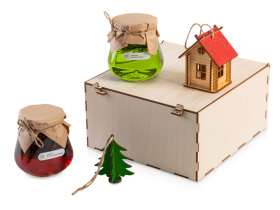 Подарочный набор Decoration Deluxe 2.0 с двумя видами варенья, натуральный