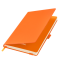 Ежедневник Альфа (Alpha) недатированный, оранжевый/оранжевый