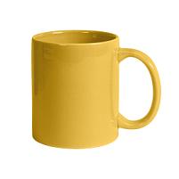 Кружка "DECOL" для деколи, 330 мл, d=82 мм, премиум, желтая, желтый