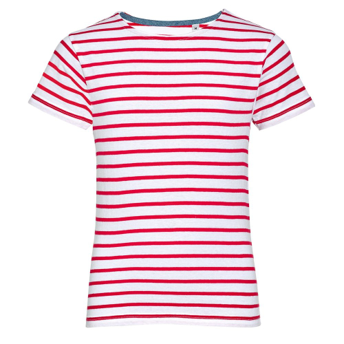 Футболка детская Miles Kids белая с красным