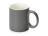 Матовая кружка Марко базовой формы, цветная снаружи, белая внутри, серый