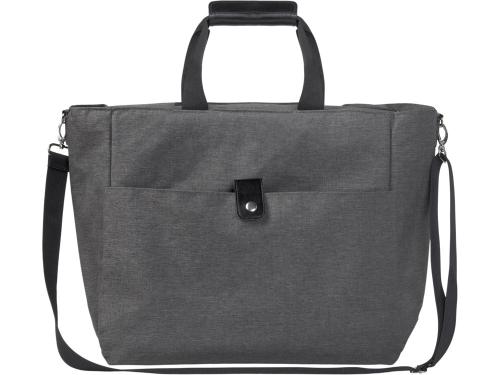 Сумка-холодильник Fabrizio со штопором, серый/черный