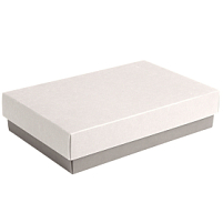 Коробка подарочная CRAFT BOX размер 17,5 x 11,5 x 4 см, белый, серый Коробка подарочная CRAFT BOX размер 17,5 x 11,5 x 4 см, белый, серый
