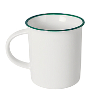 Кружка NOSTALGIE, белый, зеленый Кружка NOSTALGIE, белый, зеленый