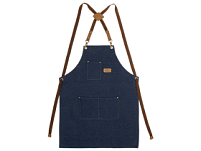 Джинсовый фартук с карманами Fry, синий Джинсовый фартук с карманами Fry, синий