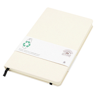 Блокнот из переработанных тетрапак в твёрдом переплёте Rebirth, Серый