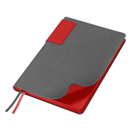 Ежедневник Flexy Star Sivilia Grey Edition Color А5 серо-красный, Серо-красный