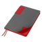 Ежедневник Flexy Star Sivilia Grey Edition Color А5 серо-красный, Серо-красный